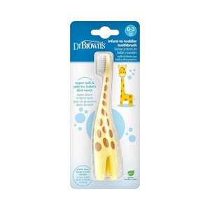 image:imageDr Browns InfanttoToddler Toothbrush Giraffe1 Count Pack of 1