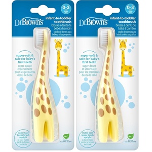 image:imageDr Browns InfanttoToddler Toothbrush Giraffe1 Count Pack of 2