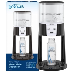 image:imageDr Browns InstaPrep Warm Water Dispenser to Instantly Prepare Babys Formula BottleLarge Capacity Glass Tank with 3 Temperature SettingsBlackBlack