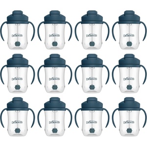image:imageDr Browns Milestones Babys First Straw Cup Training Cup with Weighted Straw 9 oz270 mL BPAfree 6m Dark Blue 1PackDark Blue  12Pack