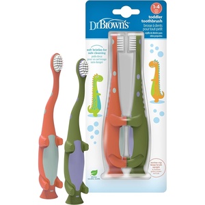 image:imageDr Browns Toddler Toothbrush Dinosaur Green 1Pack2 Count Pack of 1