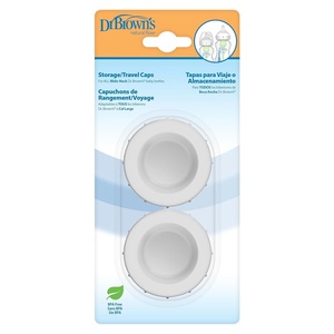 image:imageDr Browns WideNeck StorageTravel Caps for AntiColic Options Baby Bottles fits 9 oz270 mL and 5 oz150mL BPAFree 2Pack