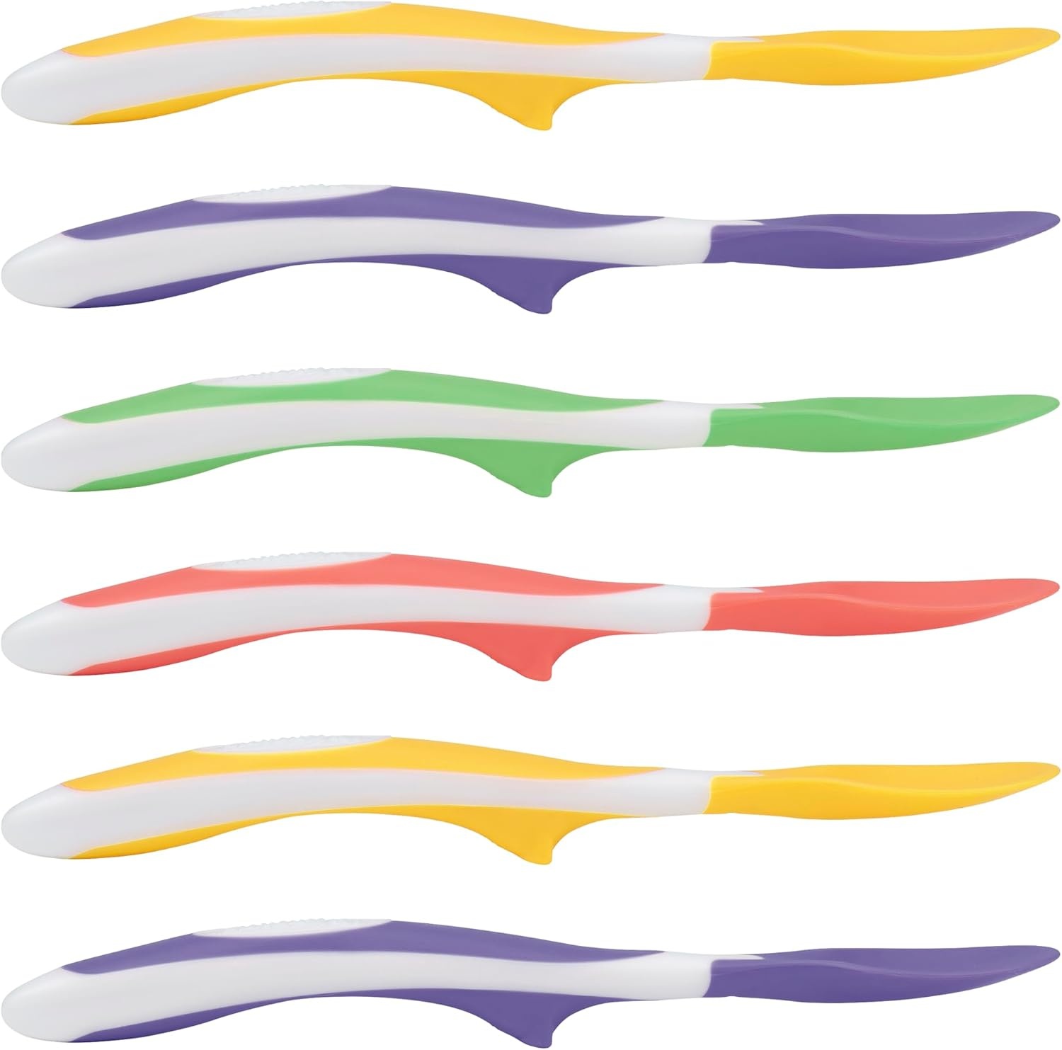 image:imageDr Browns Designed to Nourish SoftTip Toddler Feeding Spoons 6 Pack Assorted Set Colors May VarySoftTip Toddler Feeding Spoons  6 Pack