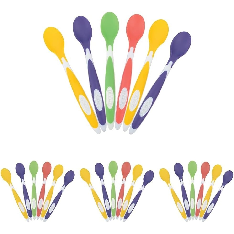 image:imageDr Browns Designed to Nourish SoftTip Toddler Feeding Spoons 6 Pack Assorted Set Colors May VarySoftTip Toddler Feeding Spoons  24 Pack