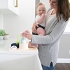 image:imageDr Browns 2in1 Dry amp Prep Silicone Mat Silicone Baby Bottle Drying Mat with Removable Pegs for Baby Essentials Builtin Bottle Prep BPAFreeDrying Mat