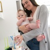 image:imageDr Browns 2in1 Dry amp Prep Silicone Mat Silicone Baby Bottle Drying Mat with Removable Pegs for Baby Essentials Builtin Bottle Prep BPAFreeDrying Mat