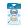 image:imageDr Browns Advantage Baby Pacifier Fully Symmetrical Soother with Soft Silicone Bulb Blue Sunrise 06m BPA Free 2 Pack
