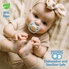image:imageDr Browns Advantage Baby Pacifier Fully Symmetrical Soother with Soft Silicone Bulb Blue Sunrise 06m BPA Free 2 Pack