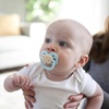 image:imageDr Browns Advantage Baby Pacifier Fully Symmetrical Soother with Soft Silicone Bulb Blue Sunrise 06m BPA Free 2 Pack