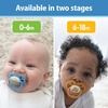 image:imageDr Browns Advantage Baby Pacifier Fully Symmetrical Soother with Soft Silicone Bulb Lavender Love 06m BPA Free 2 Pack