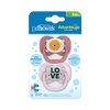 image:imageDr Browns Advantage Baby Pacifier Fully Symmetrical Soother with Soft Silicone Bulb Lavender Love 06m BPA Free 2 Pack
