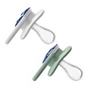 image:imageDr Browns Advantage GlowinTheDark Baby Pacifier Fully Symmetrical Soother with Soft Silicone Bulb Blue Ocean 06m BPA Free 2 Pack