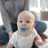 image:imageDr Browns Advantage GlowinTheDark Baby Pacifier Fully Symmetrical Soother with Soft Silicone Bulb Blue Ocean 06m BPA Free 2 Pack
