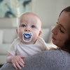 image:imageDr Browns Advantage GlowinTheDark Baby Pacifier Fully Symmetrical Soother with Soft Silicone Bulb Blue Ocean 06m BPA Free 2 Pack