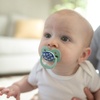 image:imageDr Browns Advantage GlowinTheDark Baby Pacifier Fully Symmetrical Soother with Soft Silicone Bulb Blue Ocean 06m BPA Free 2 Pack