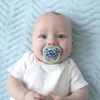 image:imageDr Browns Advantage GlowinTheDark Baby Pacifier Fully Symmetrical Soother with Soft Silicone Bulb Blue SunriseBlue Ocean 06m BPA Free 4 Pack4 Pack