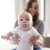 image:imageDr Browns Advantage GlowinTheDark Baby Pacifier Fully Symmetrical Soother with Soft Silicone Bulb Blue SunriseBlue Ocean 06m BPA Free 4 Pack4 Pack