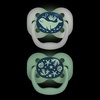 image:imageDr Browns Advantage GlowinTheDark Baby Pacifier Fully Symmetrical Soother with Soft Silicone Bulb Blue SunriseBlue Ocean 06m BPA Free 4 Pack4 Pack