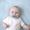 image:imageDr Browns Advantage GlowinTheDark Baby Pacifier Fully Symmetrical Soother with Soft Silicone Bulb Blue SunriseBlue Ocean 06m BPA Free 4 Pack48 Pack