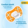 image:imageDr Browns Advantage OnePiece Silicone Baby Pacifier Fully Symmetrical Soother BlueBlueOrangePinkMagentaOrange 618m BPA Free 6 Pack