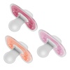 image:imageDr Browns Advantage OnePiece Silicone Baby Pacifier Fully Symmetrical Soother BlueBlueOrangePinkMagentaOrange 618m BPA Free 6 Pack