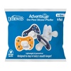 image:imageDr Browns Advantage OnePiece Silicone Baby Pacifier Fully Symmetrical Soother BlueDarkBlueOrange 618M BPAFree 4Pack
