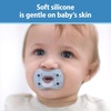 image:imageDr Browns Advantage OnePiece Silicone Baby Pacifier Fully Symmetrical Soother BlueDarkBlueOrange 618M BPAFree 4Pack
