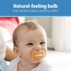 image:imageDr Browns Advantage OnePiece Silicone Baby Pacifier Fully Symmetrical Soother BlueDarkBlueOrange 618M BPAFree 4Pack