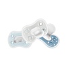 image:imageDr Browns Advantage OnePiece Silicone Baby Pacifier Fully Symmetrical Soother BlueLight BlueGray 06m BPA Free 3 Pack3 Pack  BlueLight BlueGray