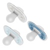 image:imageDr Browns Advantage OnePiece Silicone Baby Pacifier Fully Symmetrical Soother BlueLight BlueGray 06m BPA Free 3 Pack3 Pack  BlueLight BlueGray