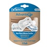 image:imageDr Browns Advantage OnePiece Silicone Baby Pacifier Fully Symmetrical Soother BlueLight BlueGray 06m BPA Free 3 Pack3 Pack  BlueLight BlueGray