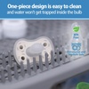 image:imageDr Browns Advantage OnePiece Silicone Baby Pacifier Fully Symmetrical Soother BlueLight BlueGray 06m BPA Free 3 Pack3 Pack  EcruGrayGreen