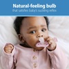 image:imageDr Browns Advantage OnePiece Silicone Baby Pacifier Fully Symmetrical Soother BlueLight BlueGray 06m BPA Free 3 Pack3 Pack  EcruGrayGreen