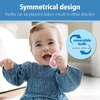 image:imageDr Browns Advantage OnePiece Silicone Baby Pacifier Fully Symmetrical Soother CoralLight PinkPink 618m BPA Free 3 Pack