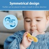 image:imageDr Browns Advantage OnePiece Silicone Baby Pacifier Fully Symmetrical Soother Dark GrayGreenYellow 618m BPA Free 3 Pack