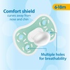 image:imageDr Browns Advantage OnePiece Silicone Baby Pacifier Fully Symmetrical Soother Dark GrayGreenYellow 618m BPA Free 3 Pack