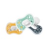 image:imageDr Browns Advantage OnePiece Silicone Baby Pacifier Fully Symmetrical Soother Dark GrayGreenYellow 618m BPA Free 3 Pack