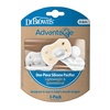 image:imageDr Browns Advantage OnePiece Silicone Baby Pacifier Fully Symmetrical Soother EcruGrayGreen 06m BPA Free 3 Pack3 Pack  EcruGrayGreen