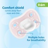 image:imageDr Browns Advantage OnePiece Silicone Baby Pacifier Fully Symmetrical Soother EcruGrayGreen 06m BPA Free 3 Pack3 Pack  EcruGrayGreen