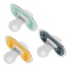 image:imageDr Browns Advantage OnePiece Silicone Baby Pacifier Fully Symmetrical Soother PinkMagentaOrangeGreenTealBisque 618m BPA Free 6 Pack