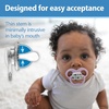 image:imageDr Browns Advantage Symmetrical Pacifier with Air Flow  Blue GlowinTheDark  2Pack  618m Pack of 22 Pack  Scooter Squirrel