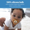 image:imageDr Browns Advantage Symmetrical Pacifier with Air Flow  Blue GlowinTheDark  2Pack  618m Pack of 22 Pack  Scooter Squirrel