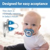 image:imageDr Browns Advantage Symmetrical Pacifier with Air Flow  Blue GlowinTheDark  2Pack  618m Pack of 24 Pack  Glow Blue  Snail