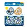 image:imageDr Browns Advantage Symmetrical Pacifier with Air Flow  Blue GlowinTheDark  2Pack  618m Pack of 24 Pack  GlowintheDark Blue Nature  Skateboard Snail
