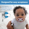 image:imageDr Browns Advantage Symmetrical Pacifier with Air Flow  Blue GlowinTheDark  2Pack  618m Pack of 24 Pack  GlowintheDark Purple Nature  Scooter Squirrel