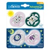 image:imageDr Browns Advantage Symmetrical Pacifier with Air Flow  Blue GlowinTheDark  2Pack  618m Pack of 24 Pack  GlowintheDark Purple Nature  Scooter Squirrel