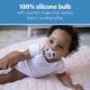image:imageDr Browns Advantage Symmetrical Pacifier with Air Flow  Blue GlowinTheDark  2Pack  618m Pack of 26Pack  Glow Blue  Purple
