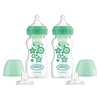 image:imageDr Browns AntiColic Options WideNeck Sippy Bottle Starter Kit 9oz270mL with Level 3 MediumFast Flow Nipple and Soft 100 Silicone Sippy Spout Blue BPA Free 6mGreen
