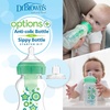 image:imageDr Browns AntiColic Options WideNeck Sippy Bottle Starter Kit 9oz270mL with Level 3 MediumFast Flow Nipple and Soft 100 Silicone Sippy Spout Blue BPA Free 6mGreen