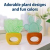 image:imageDr Browns AquaCool WaterFilled Teether Cooling Baby Teether Toy for Sore Gums Green Cactus BPAFree 3m 4PackHouse Plants